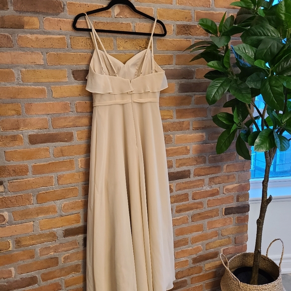 Azazie Champange Bridesmaid Dress - Picture 3 of 4